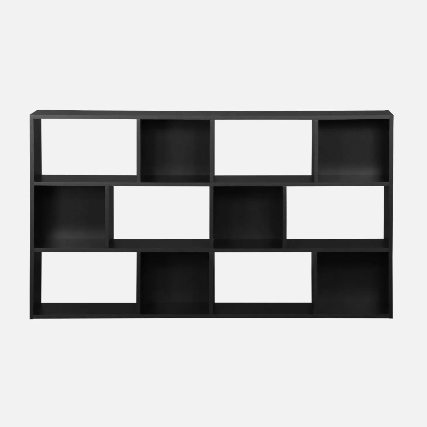 Estante de 3 prateleiras com 12 compartimentos