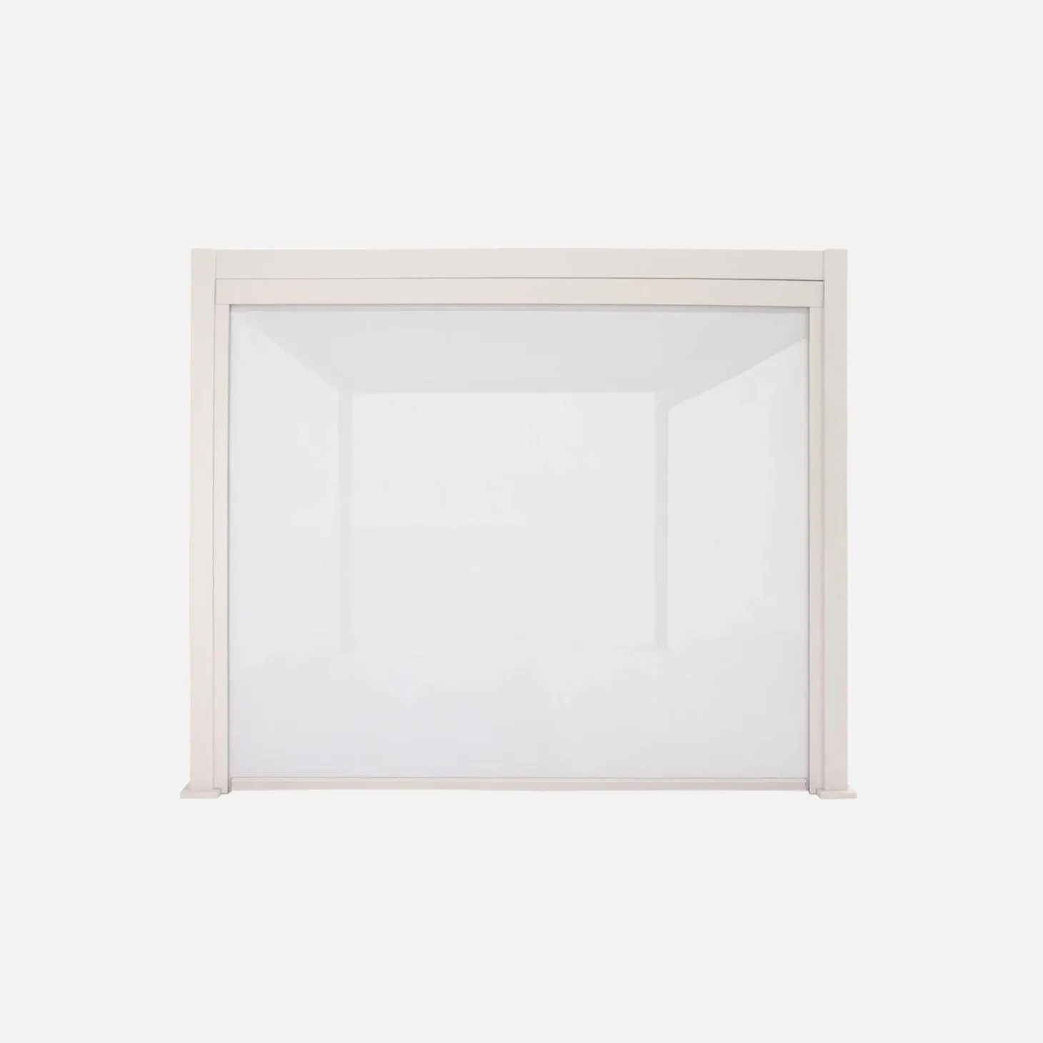 Estore lateral de enrolar em alumínio e textilene para pérgola bioclimática, 3m