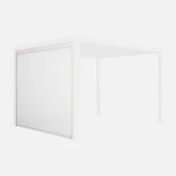 Estore lateral de enrolar em alumínio e textilene para pérgola bioclimática, 3m
