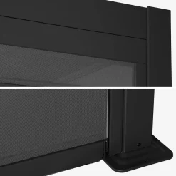 Estore lateral de enrolar em alumínio e textilene para pérgola bioclimática, 4m