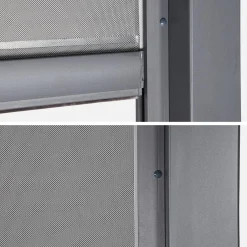 Estore lateral de enrolar em alumínio e textilene para pérgola bioclimática, 4m