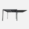 Estore lateral retrátil em alumínio e textileno para pérgola bioclimática, 4m