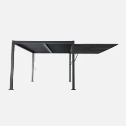 Estore lateral retrátil em alumínio e textileno para pérgola bioclimática, 4m