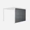 Estore lateral retrátil em alumínio e textileno para pérgola bioclimática, 3m