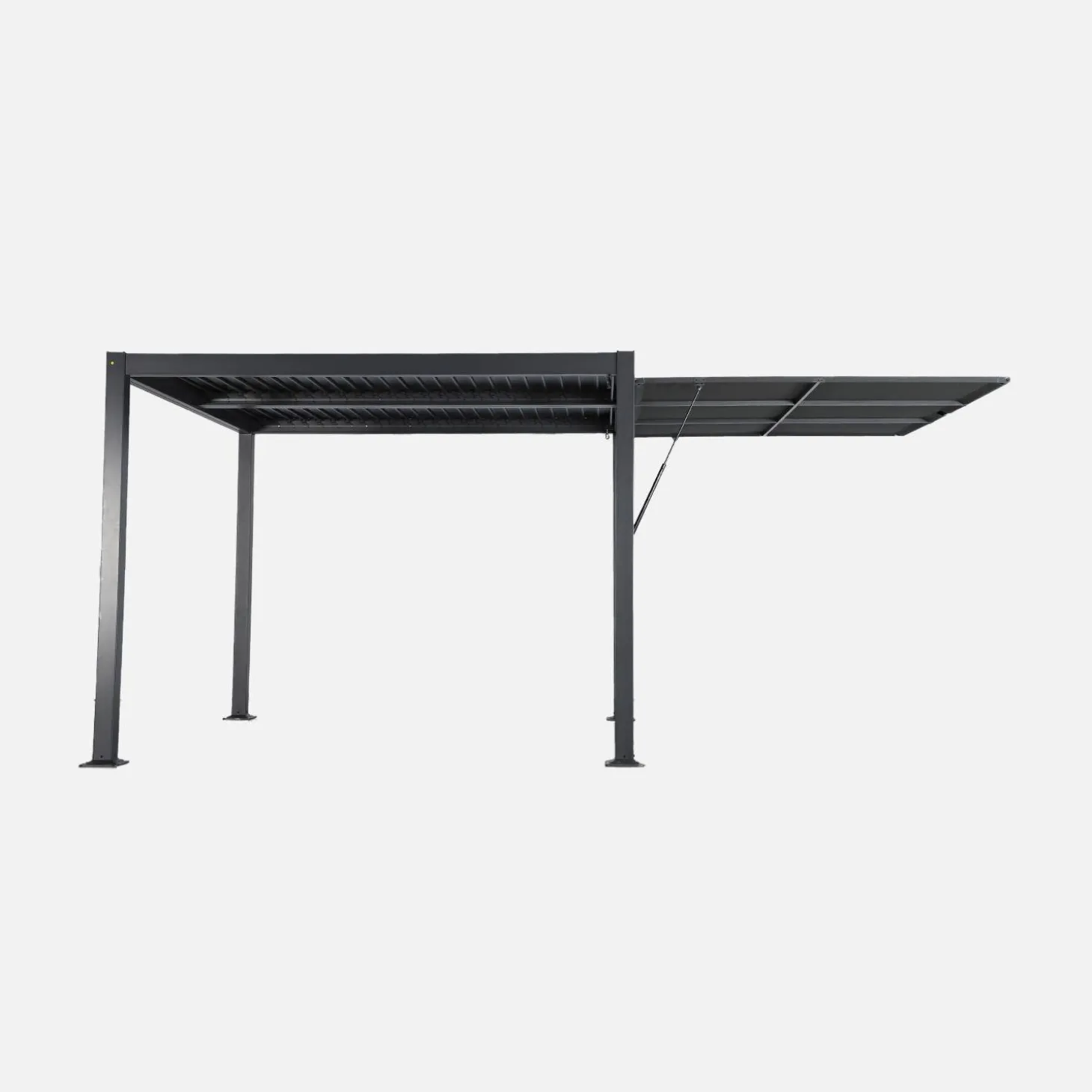 Estore lateral retrátil em alumínio e textileno para pérgola bioclimática, 3m