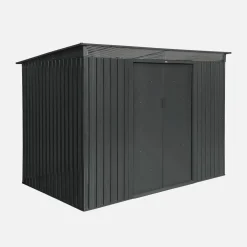 Galpão metálico para jardim 4,85m2 com claraboia