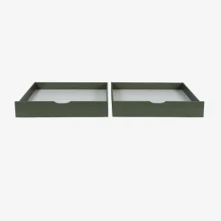 Gaveta de cama infantil Roya em madeira de pinho, set de 2