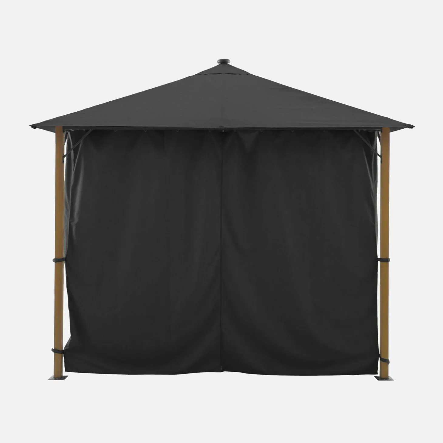 Gazebo em alumínio 3x3m com cortinas e LED