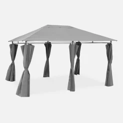 Gazebo para eventos com cortinas, 3x4m