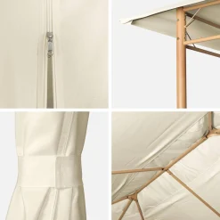 Gazebo para eventos com cortinas, 3x4m