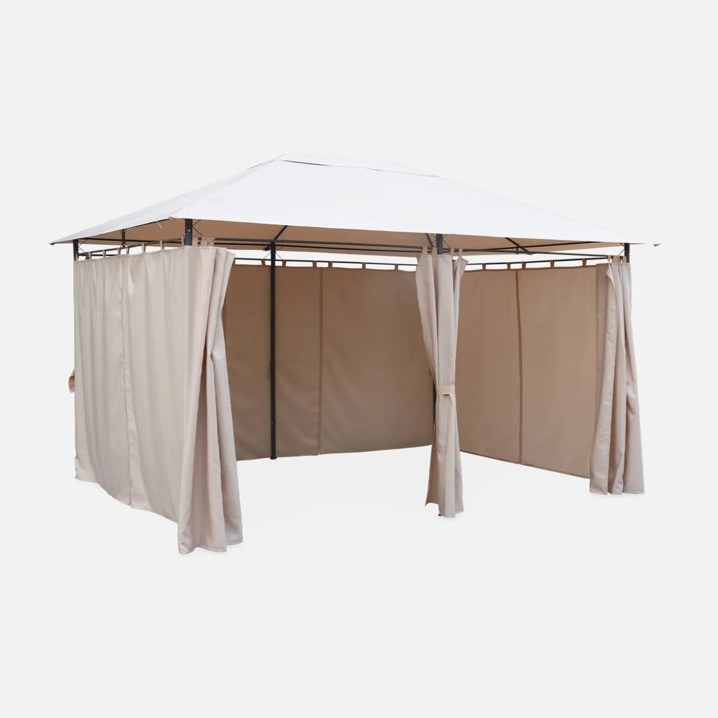 Gazebo para eventos com cortinas, 3x4m