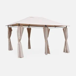 Gazebo para eventos com cortinas, 3x4m
