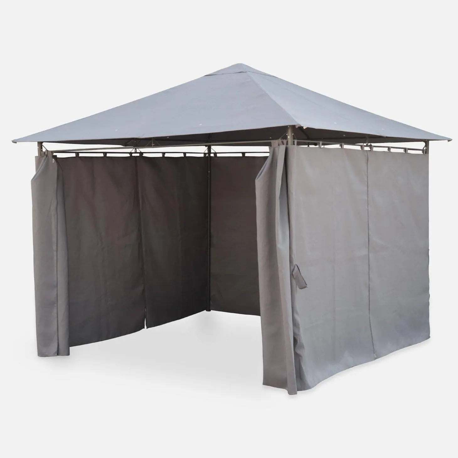 Gazebo 3x3m com cortinas
