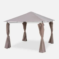 Gazebo 3x3m com cortinas
