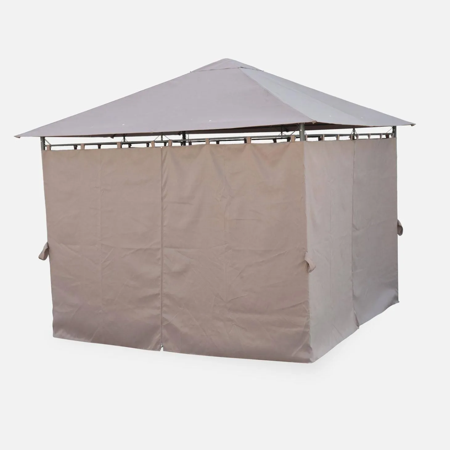 Gazebo 3x3m com cortinas