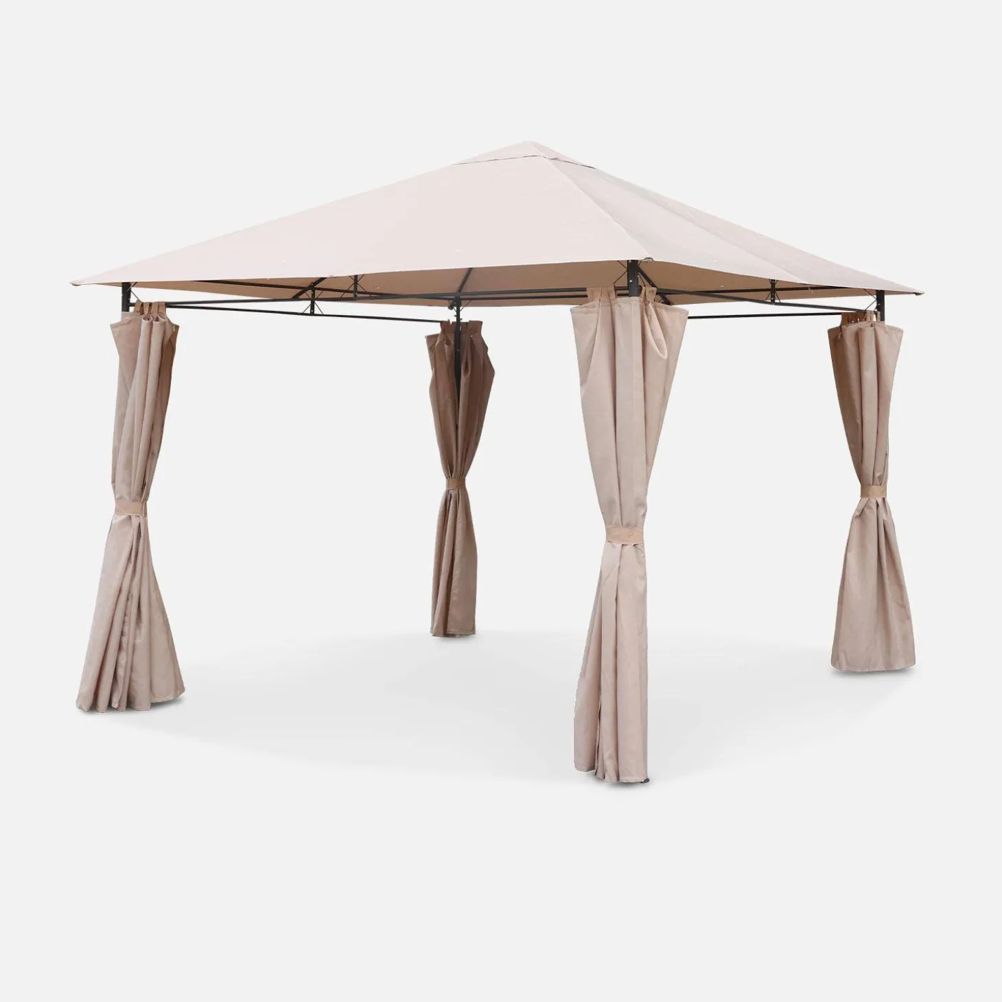 Gazebo 3x3m com cortinas