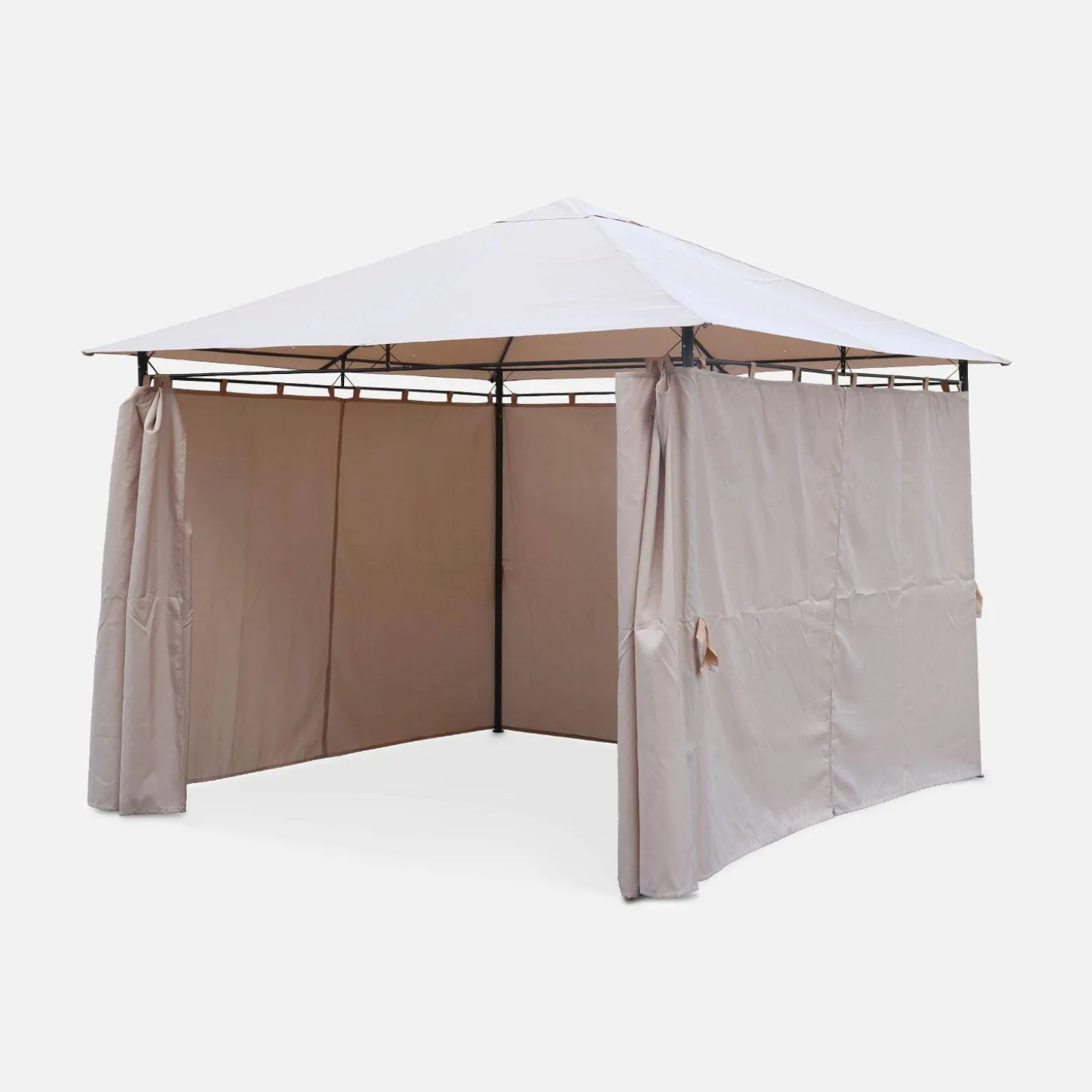 Gazebo 3x3m com cortinas