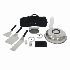 Grelhador a gás 4 queimadores inox 10kW com utensílios