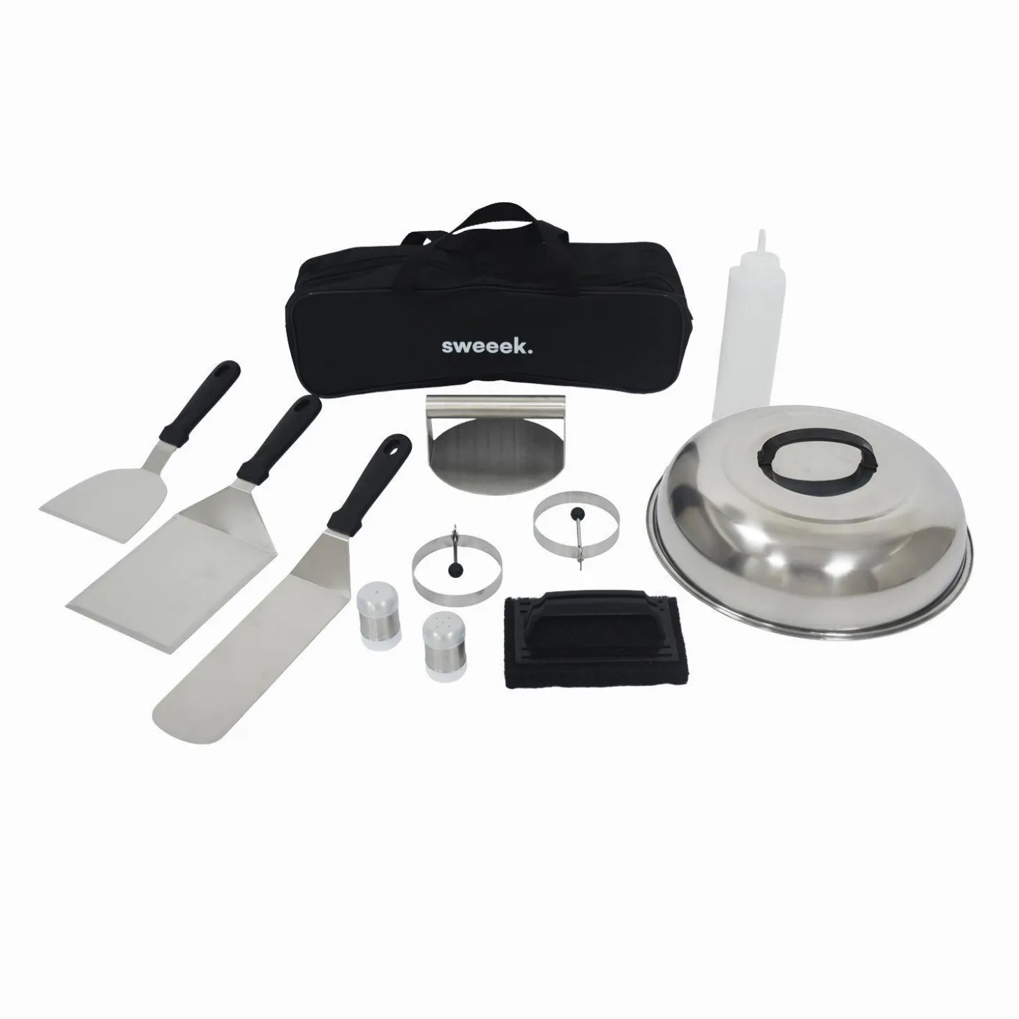 Grelhador a gás 4 queimadores inox 10kW com utensílios