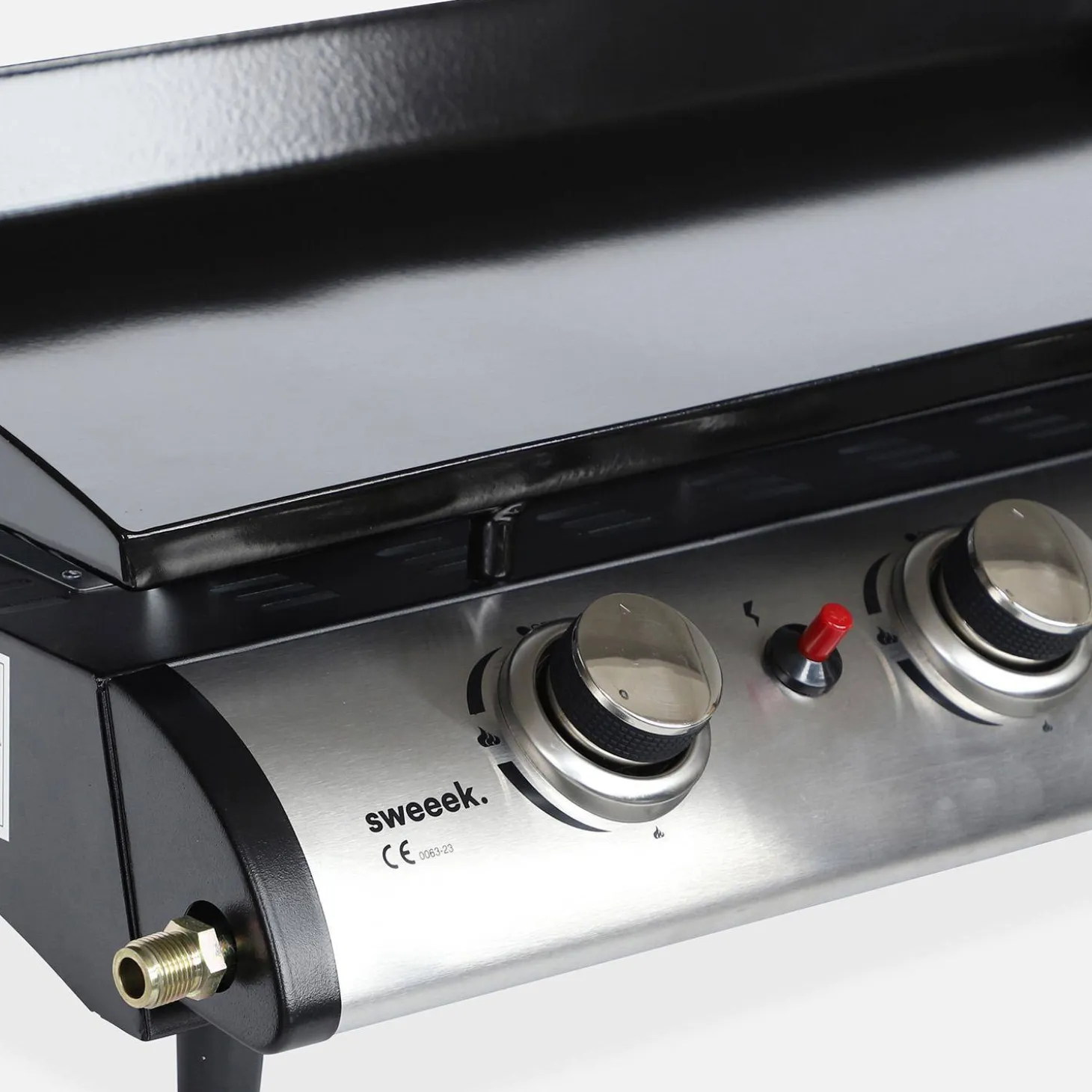 Grelhador a gás 4 queimadores inox 10kW com utensílios