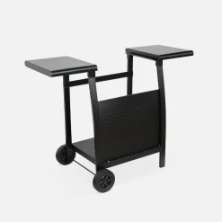 Grelhador a gás 2 queimadores inox 5kW com carrinho