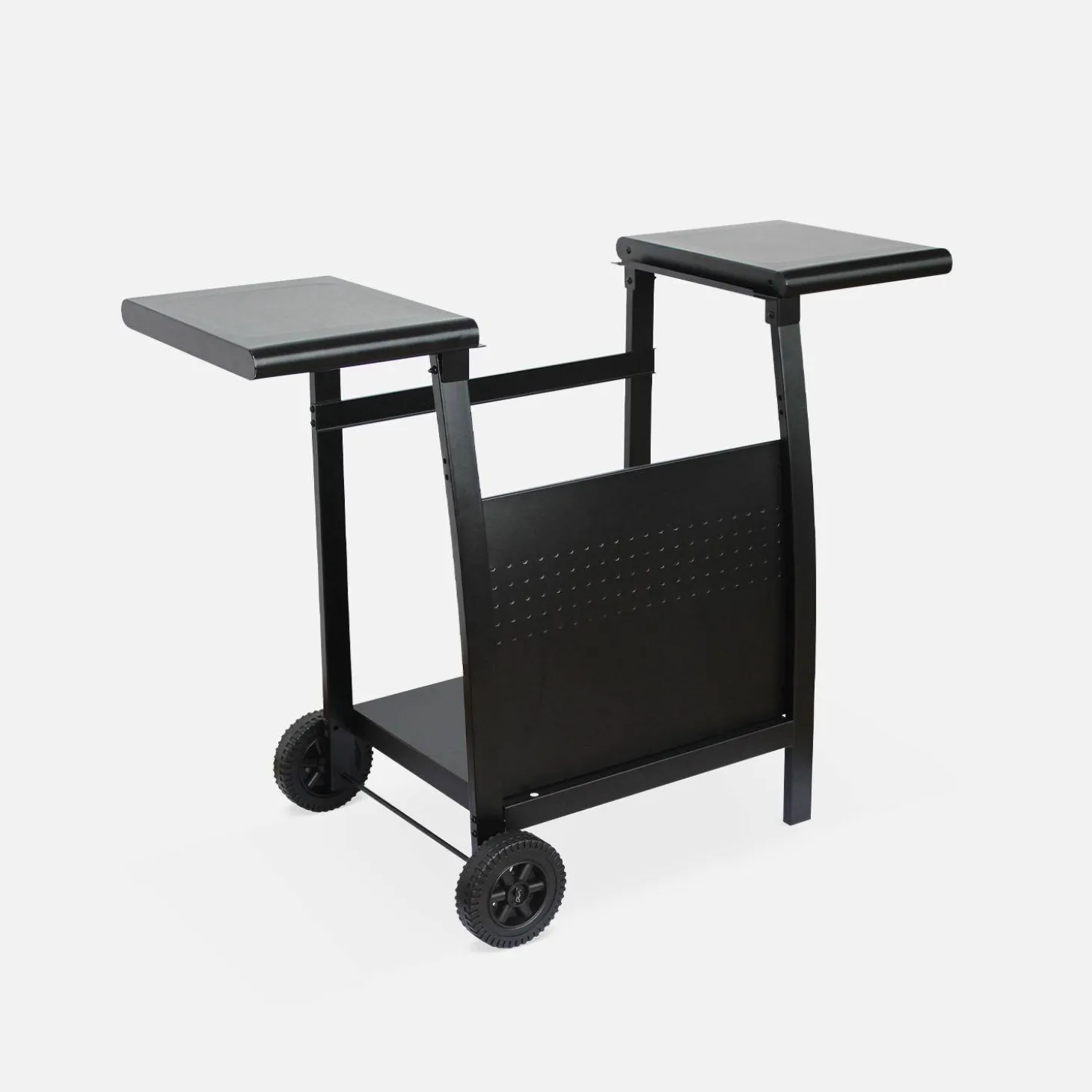 Grelhador a gás 2 queimadores inox 5kW com carrinho