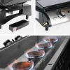 Grelhador a gás 4 queimadores inox 10kW com carrinho