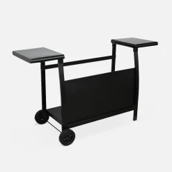 Grelhador a gás 4 queimadores inox 10kW com carrinho