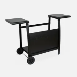 Grelhador a gás 3 queimadores inox 7,5kW com carrinho