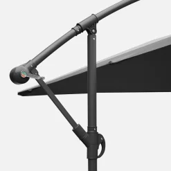 Guarda-sol quadrado excêntrico, 3x3m