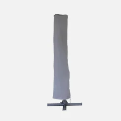 Guarda-sol quadrado excêntrico, 3x3m + placas de lastro 50x50cm