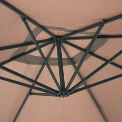 Guarda-sol quadrado excêntrico, 3x3m