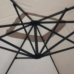 Guarda-sol quadrado excêntrico, 3x3m