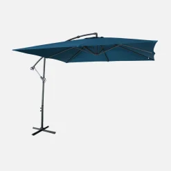 Guarda-sol quadrado excêntrico, 3x3m