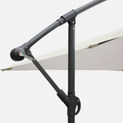 Guarda-sol quadrado excêntrico, 3x3m