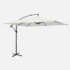 Guarda-sol quadrado excêntrico, 3x3m
