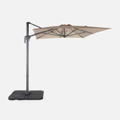 Guarda-sol retangular excêntrico, 3x2m