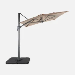 Guarda-sol retangular excêntrico, 3x2m