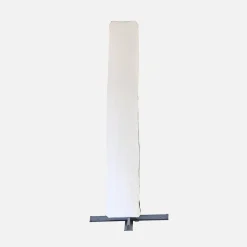 Guarda-sol retangular excêntrico, 3x4m + base com peso 50x50cm