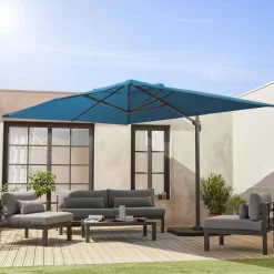 Guarda-sol retangular excêntrico, 3x4m