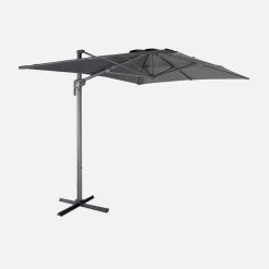 Guarda-sol retangular excêntrico, 3x2m