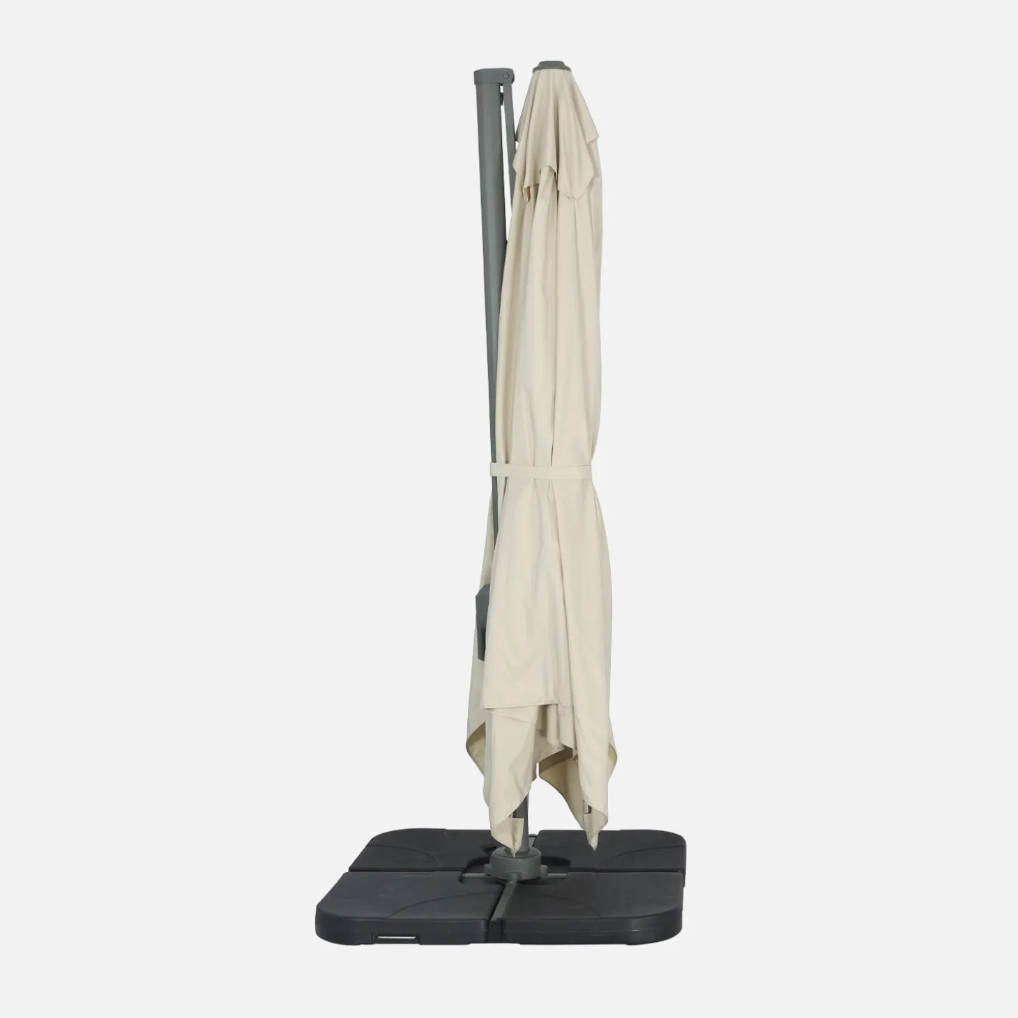 Guarda-sol retangular excêntrico, 3x2m