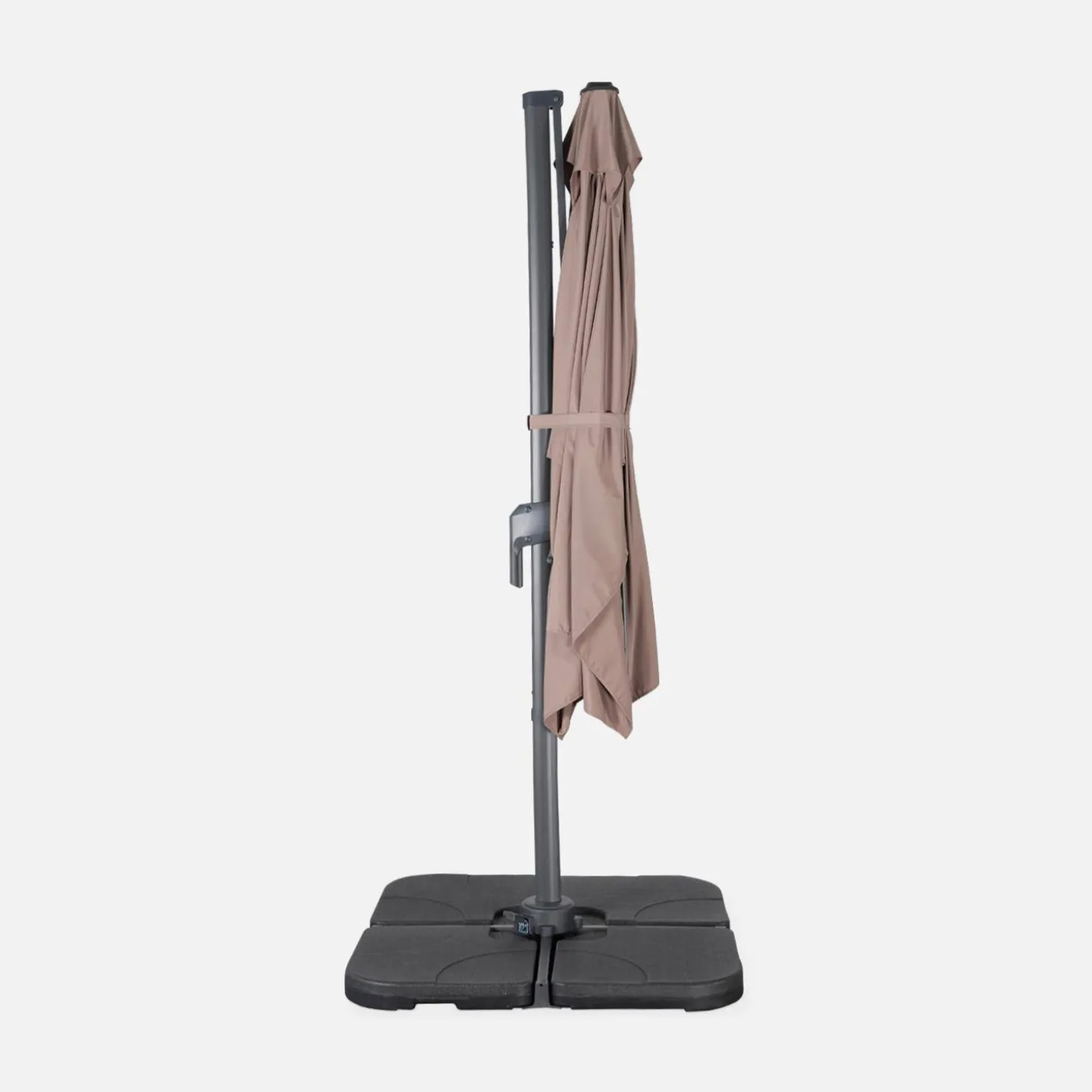 Guarda-sol retangular excêntrico, 3x2m
