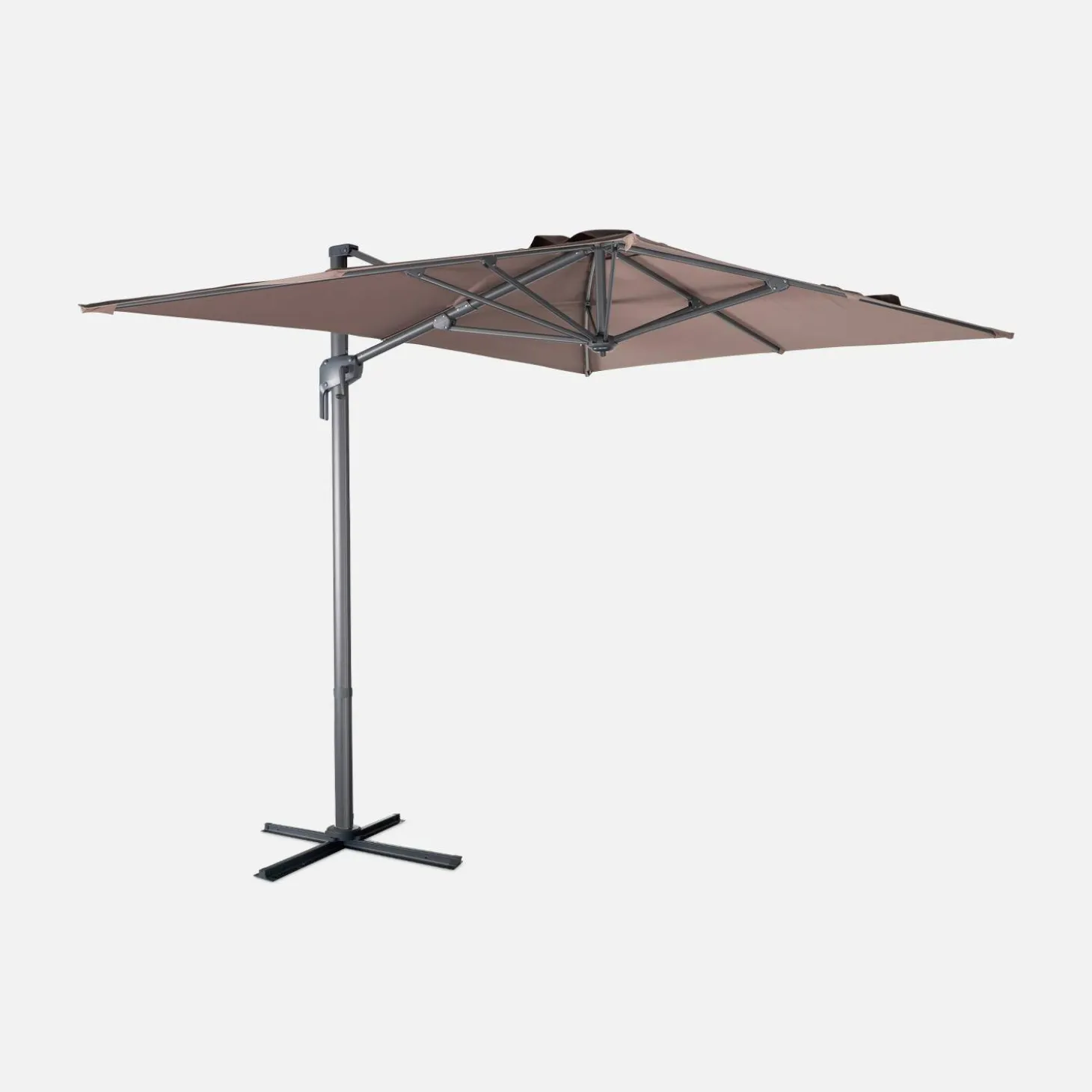Guarda-sol retangular excêntrico, 3x2m