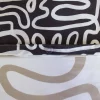 Jogo de cama de casal de algodão reversível com padrão gráfico