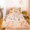 Jogo de cama de solteiro de algodão com estampado infantil