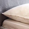 Jogo de cama em microfibra lavada areia
