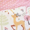 Jogo de cama reversível de microfibra estampado floresta encantada, 1 praça