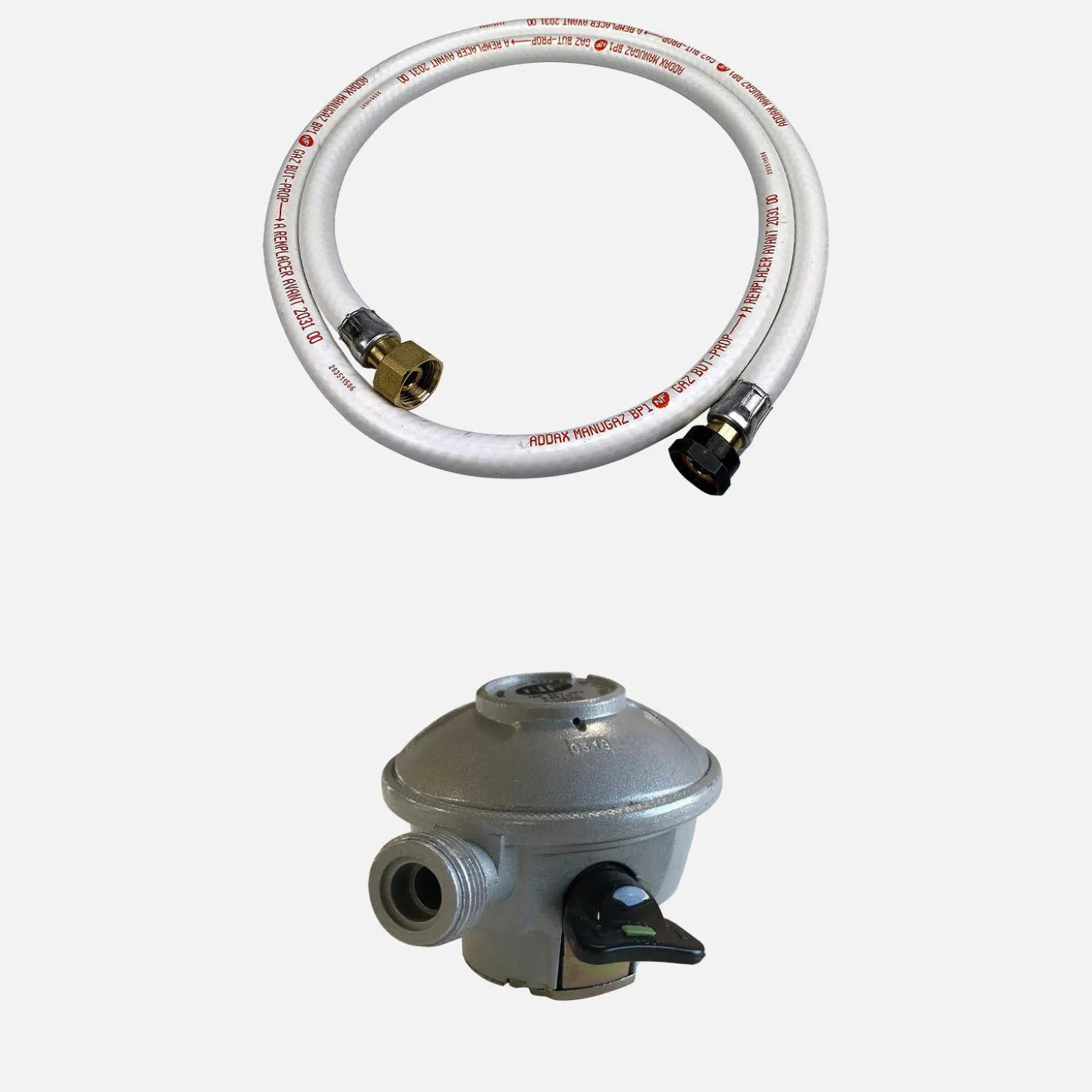 Kit de manguiera de gás e regulador quick-on de 27mm