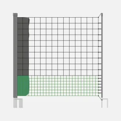 Kit modular de vedação para galinheiro